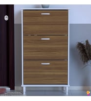 Modilayn VARBİ Antre Hol 72x 127x 26 cm lik 3 Düşer Kapak 6 Göz Bölmeli Ayakkabılık