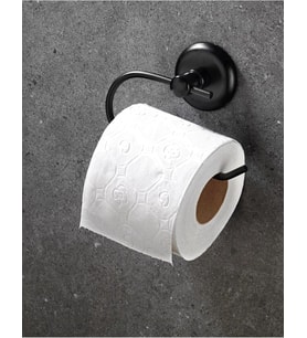 Haus Yapışkanlı Tuvalet Kağıtlığı Wc Kağıtlık Tuvalet Kağıdı Askısı Siyah