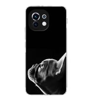 PrintiFy Xiaomi Mi 11 ile Uyumlu Köpek 1 Kamera Korumalı Şeffaf Kılıf