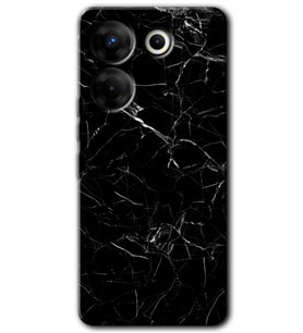 Tecno Camon 20 Pro 4G Kılıf HD Desen Baskılı Kılıf - Siyah Mermer