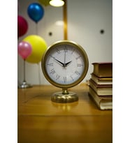 River World Masa Saati Eskitme Metal 25 cm x 20 cm Retro Eskitme