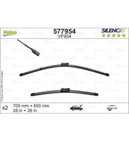 Silecek Süpürgesı Ön Takım 119489 ( 700 / 650 Mm ) (Muz Tıpı) Vw Crafter-Man Tge Bm 16- (Oem No: 7C1