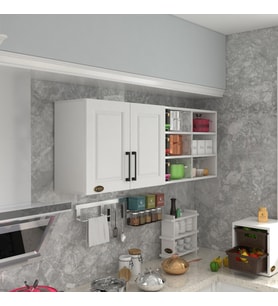 Kenzlife hazır mutfak dolabı zencefil60 byz mod1 60*160*32 mebran kapak suntalam gövde