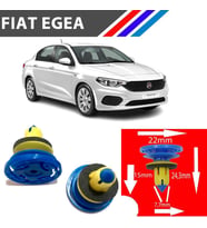 OTOZET Fiat Egea Kapı Döşeme Klipsi 25 Adetli Paket