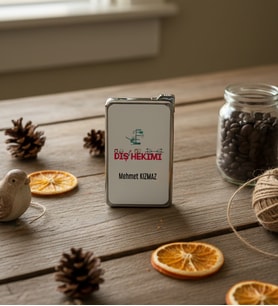 Kişiye Özel Diş Hekimi Çakmak Tıp Bayramı Hediyesi (Beyaz)