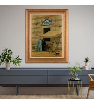 Altın Paspartulu Çerçeveli Tablo CV1322 (Gold)