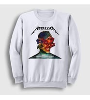 Presmono Unisex Beyaz Hardwired Metallica Sweatshirt 292433tt (Beyaz)