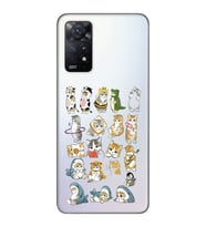 Redmi Note 11 Pro Uyumlu Kediler Tasarımlı Şeffaf Telefon Kılıfı