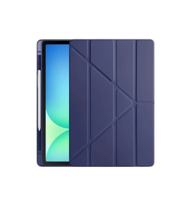 Newface Apple iPad Pro 13 (2024) Kılıf Kalemlikli Hugo Tablet Kılıfı - Lacivert