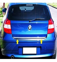 BMW 1 seri E87 Krom Alt Bagaj Çıtası 2003-2012 Paslanmaz Çelik