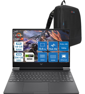 Hp Victus Gaming Amd Ryzen 7-7445HS 48GB Ddr5 256GB SSD Rtx 3050/4GB 15.6" Fhd (1920 x 1080), 144 Hz, Ips, 300 Nits Freedos Gaming Bilgisayar WBX9V1EAF16+ZETTAÇANTA