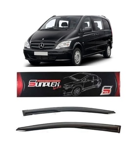Mercedes Vito Mugen Cam Rüzgarlığı 1998-2007 arası 2'li Sunplex (Beyaz)