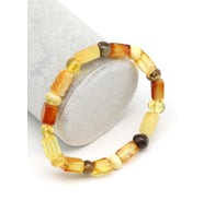 Damla Kehribar Bileklik – 6 x 12 mm  8 gr  18 cm