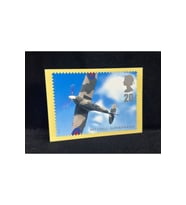 İngiltere 1997 WW2 Salmon Postcard Mitchell Supermarine / Royal Air Force 2. Dünya Savaşı Savaş Uç