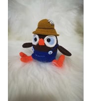 Yamalı Baykuş Amigurumi Organik Oyuncak
