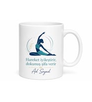Fizyoterapiste Özel Hareket Temalı Şık Çay Kupası Hediyelik Porselen Bardak