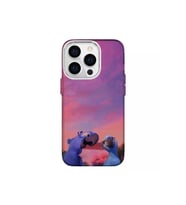 Iphone 13 Pro Uyumlu Aşık Kuşlar Tasarimli Lüks Silikon Kilif (Çok Renkli)