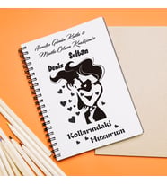 Anneler Günü Tasarımlı Defter Kişiye Özel
