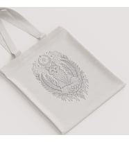 Ham Bez Çanta Tilki Ay Yıldız Çiçekli Bohem Desenli Unisex Omuz Çantası Hediyelik Kanvas Çanta