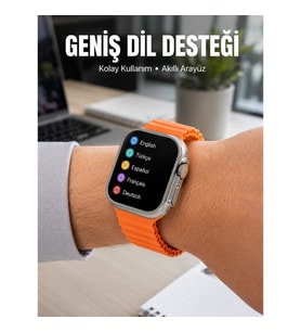 Mey İthalat® Android ve İOS Uyumlu Uyku ve Sağlık Takibi Yapabilen 3 Kordonlu Akıllı Saat