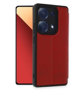 Redmi Note 13 Pro 4G Kılıf Flip Cover - Kırmızı