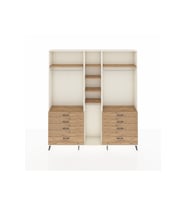 Arges Gardrop 8 Raflı 8 Çekmeceli 3 Askılı 220x30x243 Aytaşı-Çam
