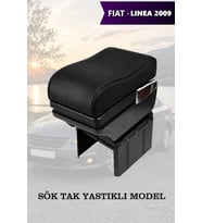 fiat linea 2009 kol dayama Yastıklı geniş model Lüks Siyah Deri