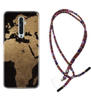 Oppo Reno 2Z 4 Lite 4 Pro 5 6 7 A31 Kılıf Boyun Asklı Rasta Silikon Map Planet 1656