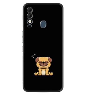 Tecno Spark 8T Kılıf Resimli Desenli Silikon Platinium Series Uyuyan Köpek 1875
