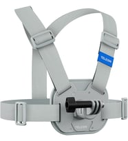 Aksiyon Kamera Göğüs Askısı (Vest Chest) Hızlı Çıkarılabilir Yelek Göğüs Kayışı GoPro 13/12/11/10/9/8/7/6/5, Osmo Action 3/4/5 Pro, Insta360 Modelleri ile uyumludur (Gri)