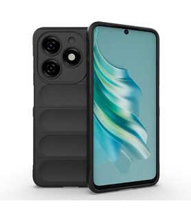 Tecno Spark 20C Uyumlu Kılıf Esnek TPU Oyuklu Arka Yüzey Tasarımlı Zore Etnik Silikon Kapak