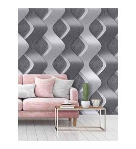 Dreamwall 3 Boyutlu Taş Duvar Desenli Silinebilir Tekstil Duvar Kağıdı (Çok Renkli)