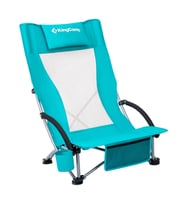 KingCamp Lilac High Comfort Plaj ve Dinlenme Sandalyesi Cyan (Fuşya)
