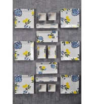 16 Parça 6 Kişilik Limon Kahvaltı Takımı Handmade Kahvaltılık Sunum Seti Servis Tabakları