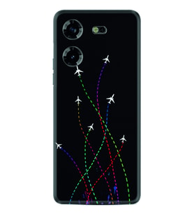Tecno Pova 5 Kılıf Silikon Desen Özel Seri Line Planet 1736
