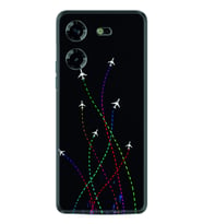 Tecno Pova 5 Kılıf Silikon Desen Özel Seri Line Planet 1736