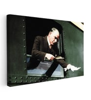 Kanvas Tablo Atatürk Tren Penceresi Atatürk Tablosu Ev Ofis Duvar Dekoru
