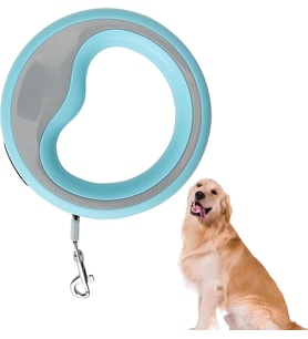 Otomatik Köpek Gezdirme Tasması – Mavi 2.5 Metre Geri Çekilebilir Plastik Tasma – Ergonomik Tutma Saplı, Güçlü Metal Kancalı, Küçük ve Orta Irklar İçin Uygun Yürüyüş & Eğitim için