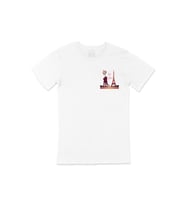 Love In Paris Cep Logo Tasarımlı Beyaz Tişört