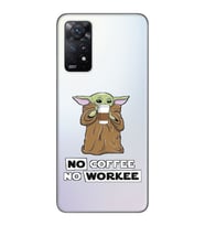 Redmi Note 11 Pro Uyumlu Yoda Coffee Tasarımlı Şeffaf Telefon Kılıfı