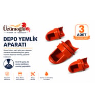 3 ADET Depo Yemlik Aparatı Kova, Bidon ve Varil Uyumlu Tavuk, Civciv, Bıldırcın ve Kanatlı Yemlik Aparatı