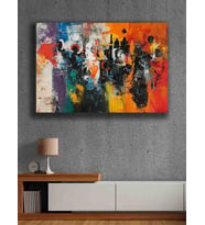 Koç stüdyo Modern tasarım kanvas tablo 50x70 (Çok Renkli)