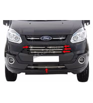 Ford Tourneo Custom Krom Ön Panjur 5 prç. 2012 ve üzeri P.ÇELİK