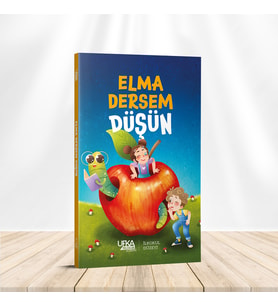 Elma Dersem Düşün - 1.Hamur Beyaz Kağıda Renkli Resimli Baskı