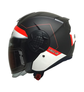 FR665 Fast Motosiklet Kaskı Yarım Açık Güneş Vizörlü Motorcu Kask