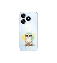 Tecno Spark 10C ile Uyumlu Splash Mirket Tasarımlı Şeffaf Silikon Kılıf