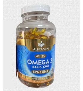 OMEGA 3 KAPSÜL 200 KAPSÜL KATKISIZ BİTKİSEL KAPSÜL BALEN