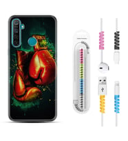Realme 5i 5 Pro 6i 7 Pro 8 Kılıf Kablo Koruma Spiral Silikon Boks Eldiveni 1763