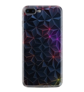Apple iPhone 6 6S Plus Kılıf Silikon Desen Özel Seri Renkli Prizmalar 1783