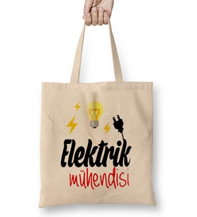 Elektirk Mühendisi Bez Çanta Uzun Saplı